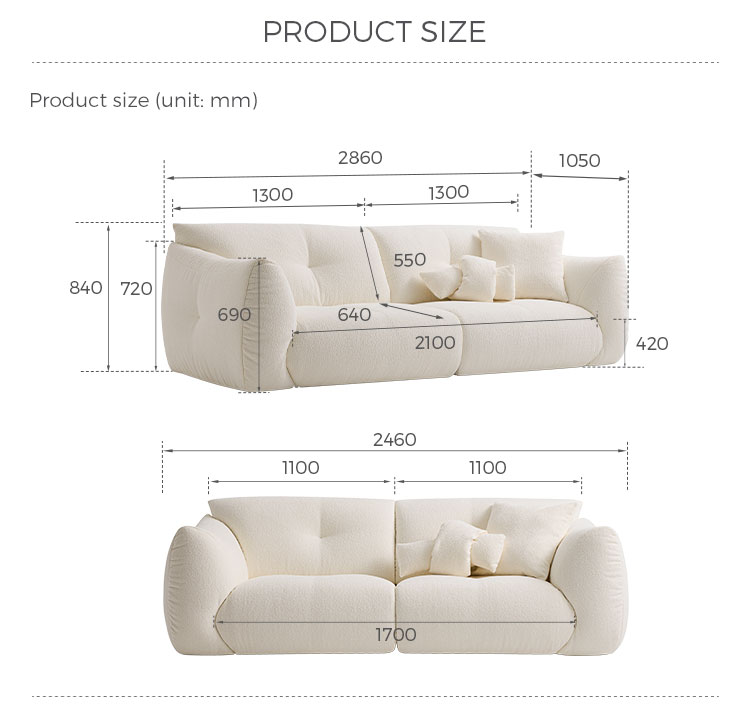 sofa size