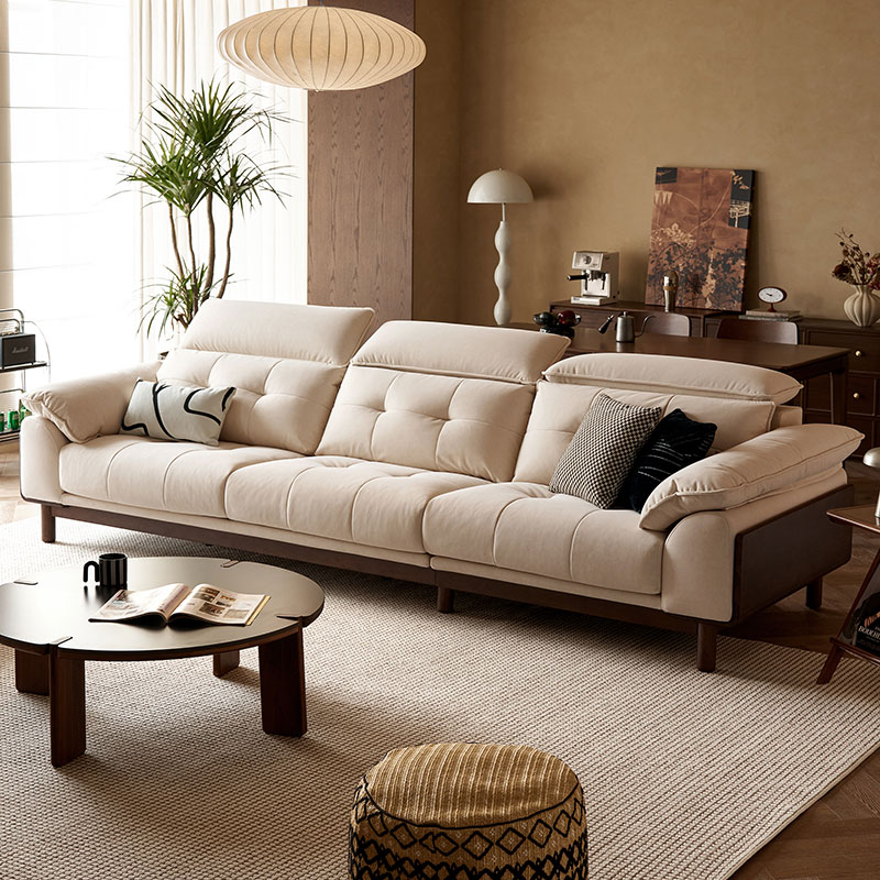 beige color sofa