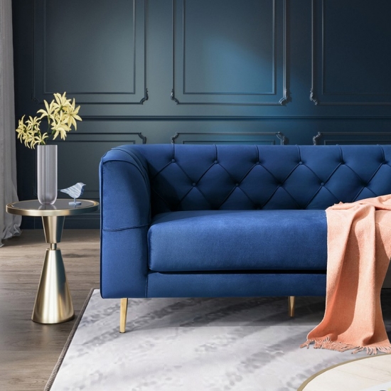 Comfortable Velvet Tufted Sofas, Are Tufted Sofas Comfortable