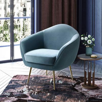 Upholstered Armchair with Footrest
