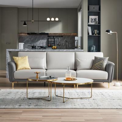 L Shaped Modular Luxury Technology Uspholstry Fabric Sofa