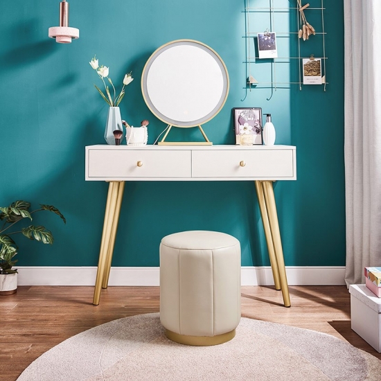 Vanity Bedside White Table Mirrored Dressers