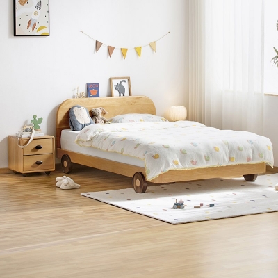 Wooden Children Bed with Single Size