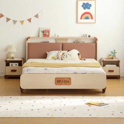Bedroom Children Single Bed with Wood
