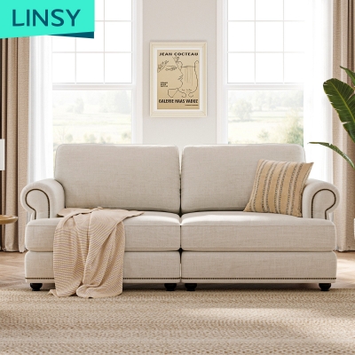 Modern Living Room Fabric Sofa & Loveseat