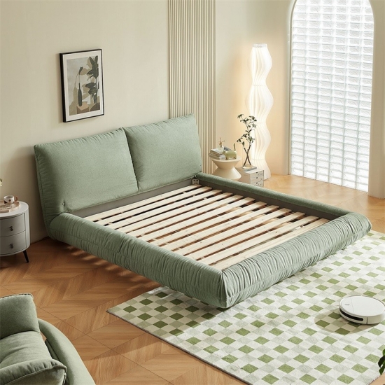 Upholstered Bed with fabric