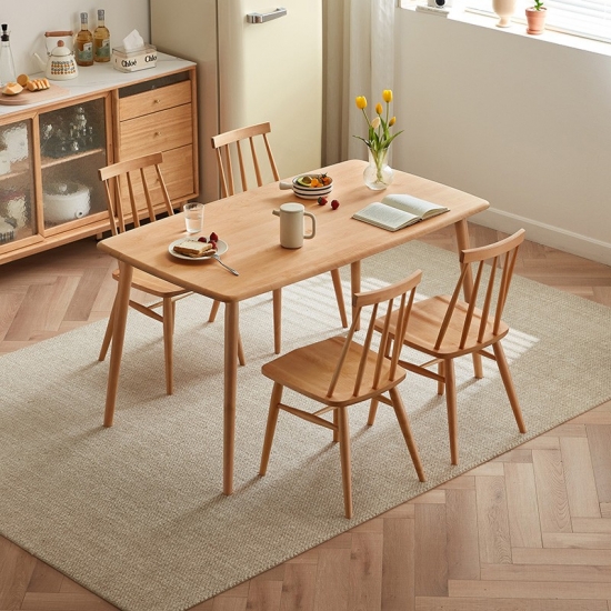 Dining Table and Chair with Wood