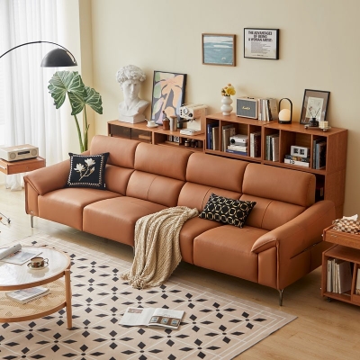 Modern Living Room Leather Sofa
