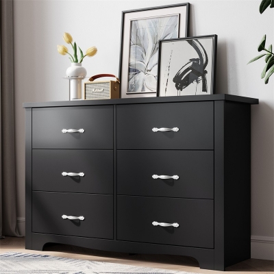 Black Color Chest Wood Cabinet