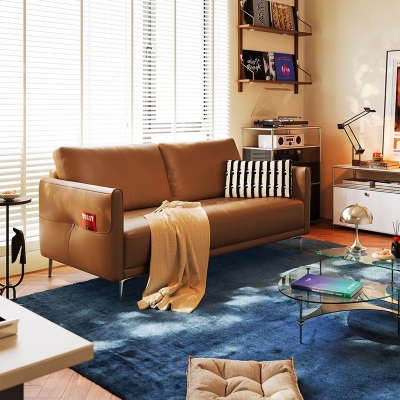 Brown Leather Sofa