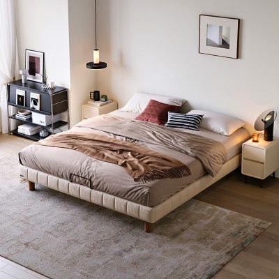 upholstered storage bed